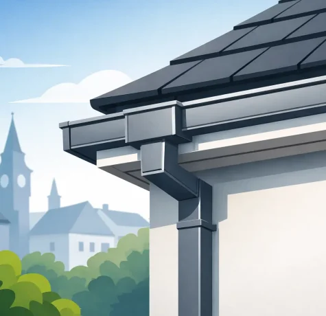 European Style Square Seamless Eavestroughs