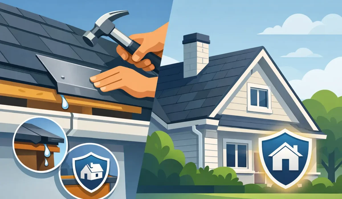 Roof Edge Flashing Repair That Protects Your Home
